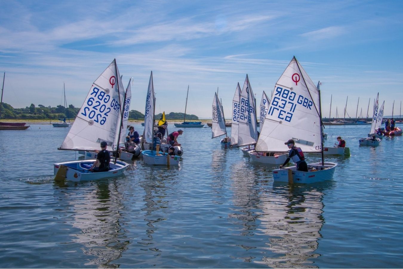 Optimist Dinghy Sailing at the Royal Lymington Yacht Club Royal