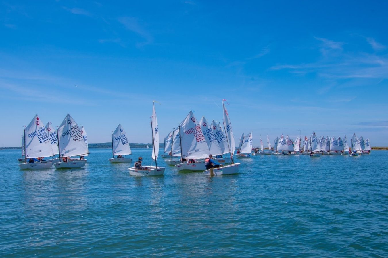 Optimist Dinghy Sailing at the Royal Lymington Yacht Club Royal