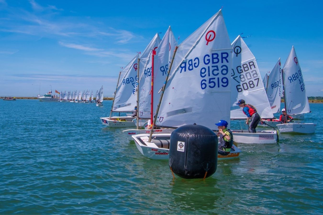 Optimist Dinghy Sailing at the Royal Lymington Yacht Club Royal