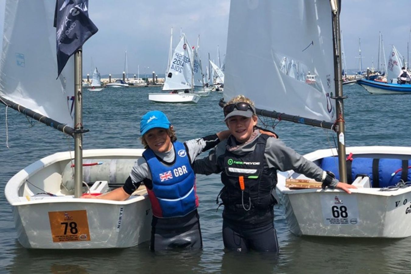 Optimist Dinghy Sailing at the Royal Lymington Yacht Club Royal